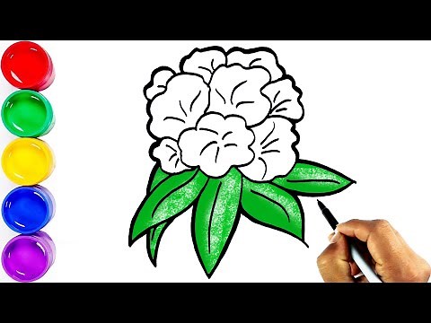 How to Draw a National Flower Laligurans || Draw a Rhododendron || नेपालको राष्ट्रीय फुल लालीगुराँस
