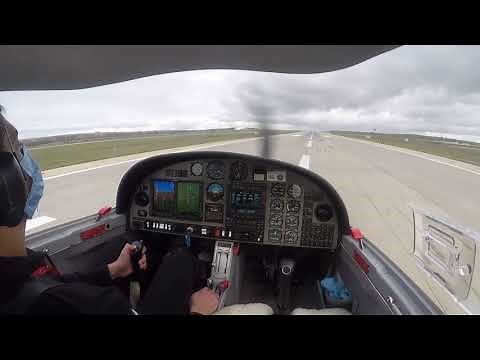 LTBU - DA 20 - First Solo Flight - Full Cockpit View - Including Take Off, Cruise and Landing