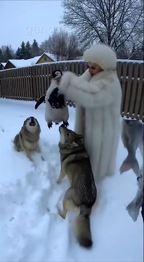 She Tried To Feed My Penguin To Wolves... 🐧🐺