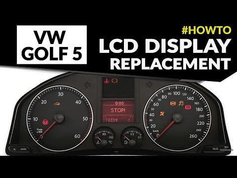 Volkswagen Golf Mk5 instrument cluster repair – faded dash display replacement