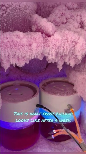 HOW TO MAKE FREEZER FROST TUTORIAL #ice #freezerfrost #shorts