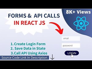 API Call In React JS using Axios ⬆️ [ React Form Submit To API ] Login Form In React JS -2022 💻