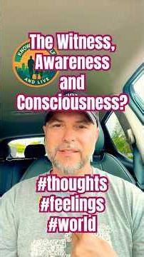 What is witnessing your thoughts, emotions and sensations? Who is aware?