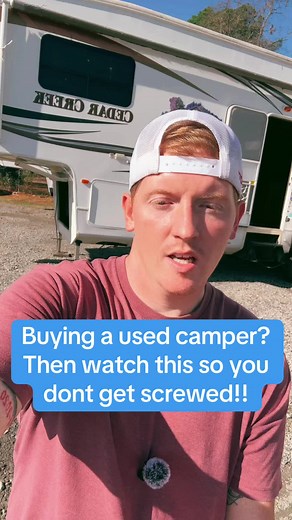 3 tips on what to look for when buying a used camper, so you dont get screwed! #rv #rvtiktok #rvtips #rvlifestyle #camper #arkansas
