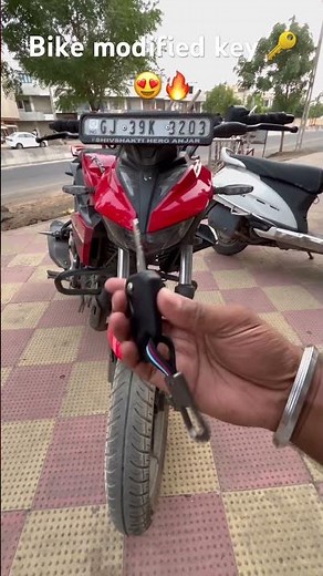 Hero Xtreme, modify key, premium key and designing look, upgrade your key 🔑 😍 #hero #bike #viral
