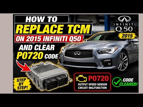 How to Replace TCM on 2015 Infiniti Q50 and Clear P0720 Code