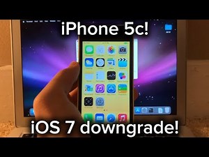 How to downgrade iPhone 5c to iOS 7+! (Tethered)