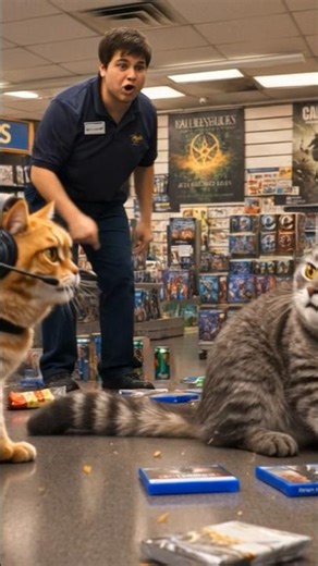 This Game Store Showdown Got OUT OF HAND 😱 #funnycats #funny #shorts