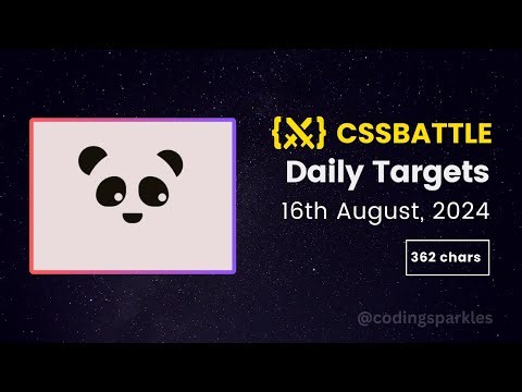 CSS Battle Daily Targets Solution | 16th August, 2024 | #html #css #cssbattle
