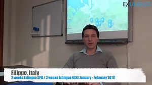 4.4K views · 28 reactions | Filippo came to learn Russian at Exlinguo 5 weeks in winter. He first attended a 2-week course at Exlinguo St. Petersburg language school, followed by another 3-week course at Exlinguo Novosibirsk. Starting from level B1, he reached level B2 within 5 weeks of our immersive Russian course. Thanks Filippo for your feedback! Keep studying Russian and see you next year at #Exlinguo! | Exlinguo Russian Language Centres | Facebook