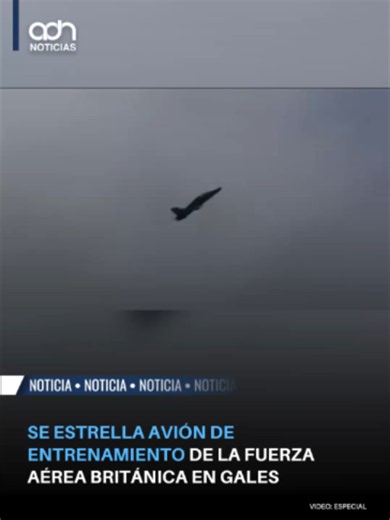 Un avión de entrenamiento Hawk T2 de la Real Fuerza Aérea británica se estrelló poco después de despegar de la base RAF Valley, en Gales. Los dos pilotos lograron eyectarse antes del impacto y sufrieron heridas menores. Ambos reciben atención médica mientras autoridades militares investigan las causas del incidente. #avion #gales #piloto #ultimahora #adnnoticias