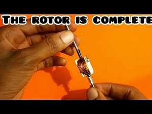 SIMPLEST TWO POLE DC MOTOR MADE AT HOME