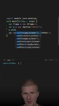 Open a Window #java #shorts #coding #airhacks