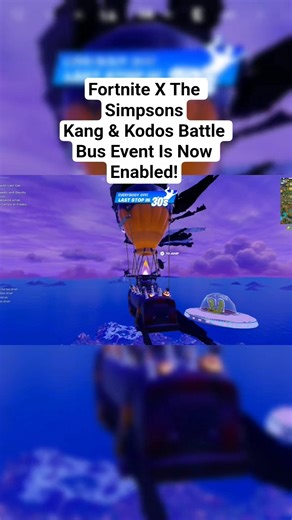 Fortnite X The Simpsons Kang & Kodos Battle Bus Event Is Now Enabled! #fortnite #shorts