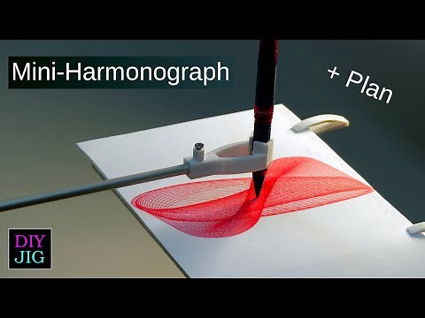 An ingenious drawing machine you can build yourself - The Mini-Harmonograph - DIY JIG