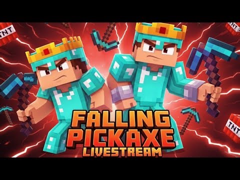 Falling Picaxe Adventure Part 2 #minecraft #live