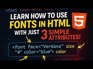 Learn How to Use Fonts in HTML with Just 3 Simple Attributes! #techwithvi #coding