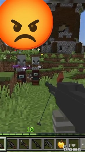 Minecraft Par Goli Bari! 🔫#stunts #minecraft .