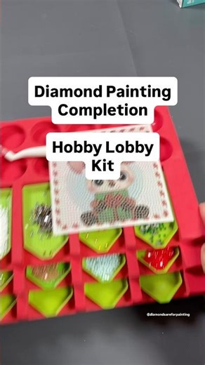 Diamond Painting Complete-Hobby Lobby #artsandcrafts #diamondpainting #diy