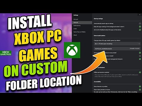 Install Xbox PC Games on Custom Folder Location | Xbox PC App Support Custom Installation Folder