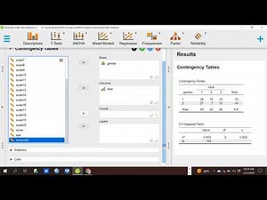 Basic Chi Square for Independence in JASP