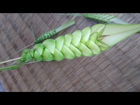 How to make palm flowers (coconut tree leaf)