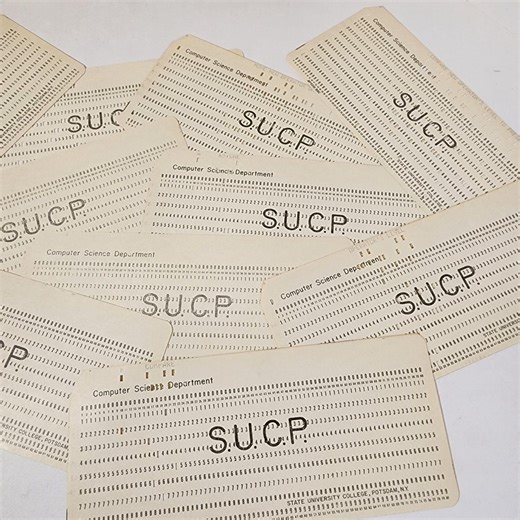 5 Computer Punch Cards Unused Neutral Tone S.U.C.P. Computer Science Data Cards Vintage Paper Art Supplies Ephemera Lot Collage Junk Journal - Etsy