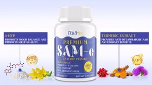 1200 MG SAM e Supplement for Brain, Mood, Joint, and Liver, High Absorption SAM-e (S-Adenosyl-L-Methionine) with CoQ10, 5-HTP, Enteric Coated 120 Tablets, Vegan