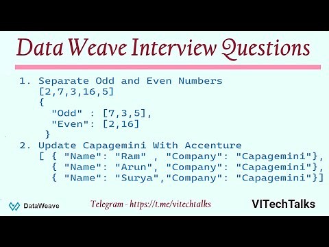 ViTechTalks | Part-4 | Data Weave Interview Questions | @vitechtalks | Replace Values