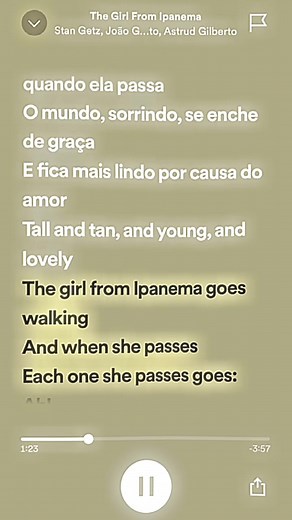 The Girl from Ipanema Lyrics