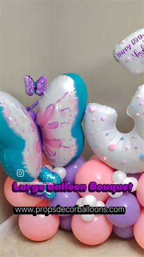 Okay no this is my favorite Large Balloon Bouquet...I mean just too adorable. Customize yours with your colors, number foil and theme. Get it delivered to that special someone, whether it's a new baby on the way or someone's birthday..whatever the special occasion they make the best balloon gifts. Contact us to get yours ordered today. . . . . . #kidsballoons #balloongiftideas #balloonsforgirls #newbornbabyballoons #localballoonshop #birthdaypartyballoon #girlsbirthdaypartytheme #fbreels2025ツ #f