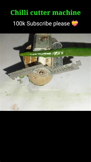 Home made chilli cutter DIY tools #shorts #diyhomemade #dcmotor_tools💝🫶