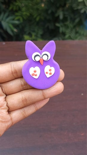 How To Make Clay Owl 🦉#clay #owl #clayart #short