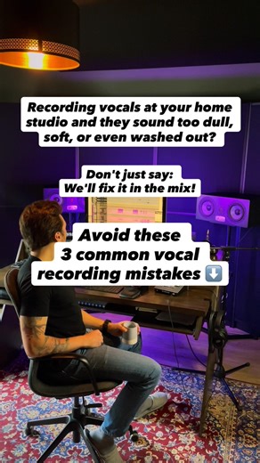 Avoid these 3 common vocal recording mistakes #rock #metal #homestudio #recording