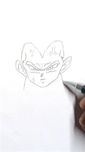 how to draw vegeta ssj blue evolution #viralshort #art #vegeta