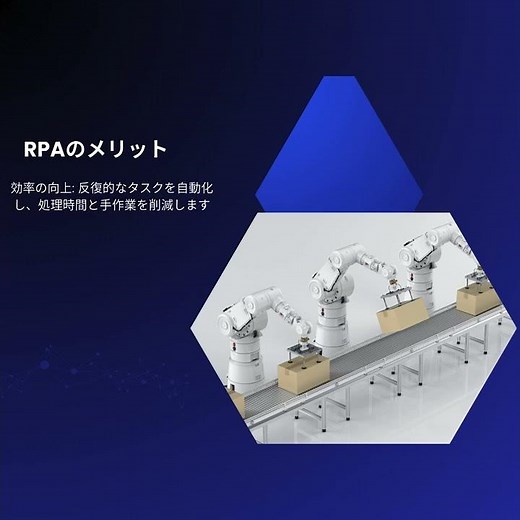 Blue Modern Robotic Process Automation for Business Presentation 800 x 800 px