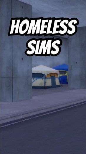 ⛺️ Did you know about the homeless sims in the Sims 4? #sims4 #thesims