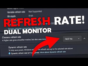 How to Change Refresh Rate of Secondary Monitor in Windows 11 | Fix Screen Stuttering | 2025