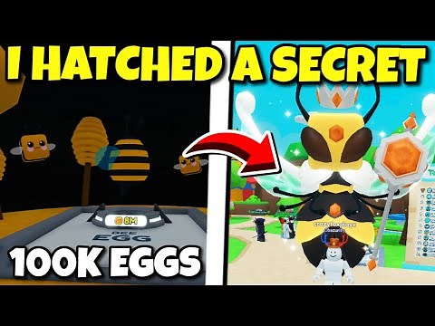 After 100,000 BEE Eggs I Hatched A SECRET QUEEN BEE - Bubble Gum Simulator INFINITY