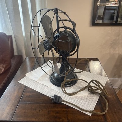 Vintage General Electric GE Type Brass Blade Oscillating Desk Fan Fast ship 🪭 | eBay