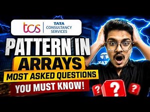 TCS FREE NQT : Arrays Most Repeated Questions | TCS NQT Coding for Digital & Prime