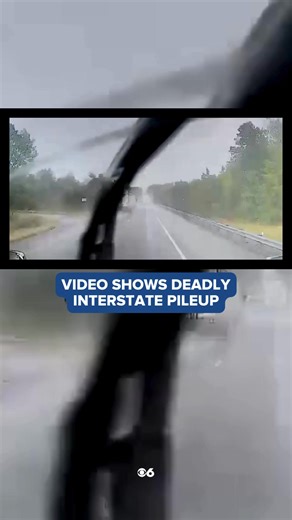 29K views · 117 reactions | This video shows the moments leading up to a fatal 10-vehicle pileup on I-81 in Virginia (Sept. 25) during heavy rain that claimed one life and injured multiple others. The crash involved six tractor trailers, three passenger vehicles and one medical transport van with no patient on board and closed the interstate for eight hours. Link to updates in comments. | WTVR CBS 6 News | Facebook