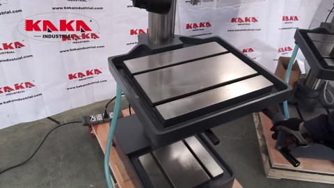 KAKA INDUSTRIAL Floor Drill Pres, Swing 20.8 inch,Max Drilling 1.57Inch, 2.2kW 220V 1-Phase, Powerfeed & Auto Downfeed, MT4 Taper, Digital RPM/DRO, Cast Iron Benchtop DP-40
