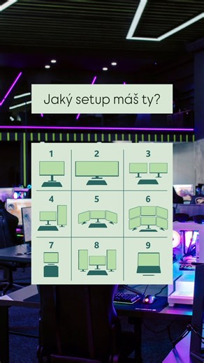 Jaký herní setup máš právě ty?🎮🖥️ Do jakého týmu patříš? 1,2,3…?🤩 #gamingpc #gamingsetup #monitor #hernisetup #setupgaming