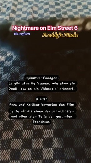 Nightmare on Elm Street: Freddy’s Finale | 1991 | FSK 16 #komödie #bluray #horror #film #klassiker