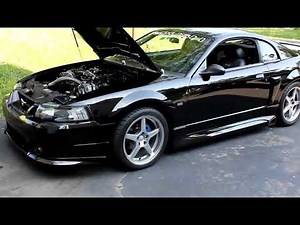 383 RWHP 2003 Supercharged Ford Mustang 3.8 V6 walk around - Roush Kit