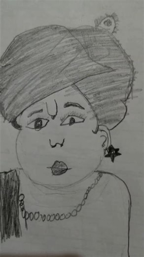 🙏laddu Gopal drawing 🙏#shortvideo #explore #drawing