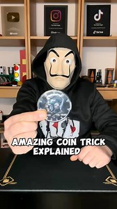 Jumbo Coin Vanishes: Magic Trick Explained 🪄 #magician #trend #illusion #tricks #trending #Christmas #magic #foryou #magictricks | The Mask Magic Tricks Revealed
