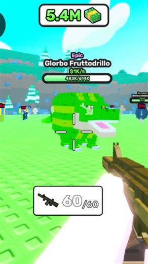 I kill Glorbo fruttodrillo brainrot #roblox #brainrot #gaming #funny #minecraft #gamerfleet #shorts