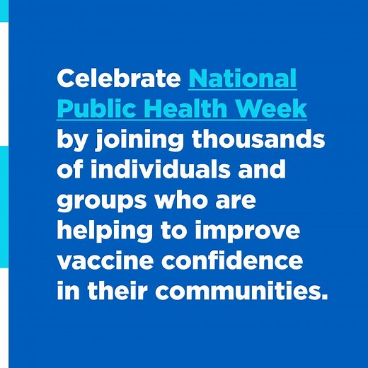 1K views · 51 reactions | Celebrate National Public Health Week by informing members of your community about the importance of vaccines. It can help them stay protected from COVID’s worst outcomes. See how you can make an impact at WeCanDoThis.hhs.gov/covidcommunitycorps. | U.S. Department of Health and Human Services | Facebook